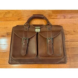 Rawlings AC103 202 14 Limited Edition #200 Brown Leather Briefcase Bag Made USA